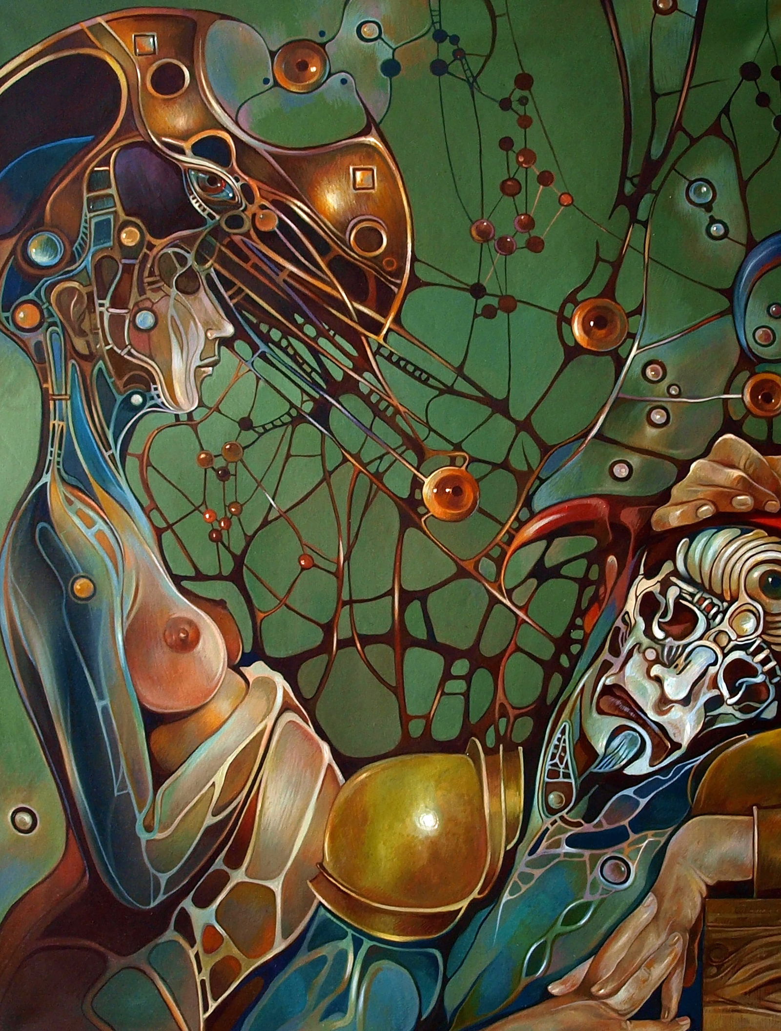 Oil painting Pistis Sophia Konsta G. Amelinn - 4