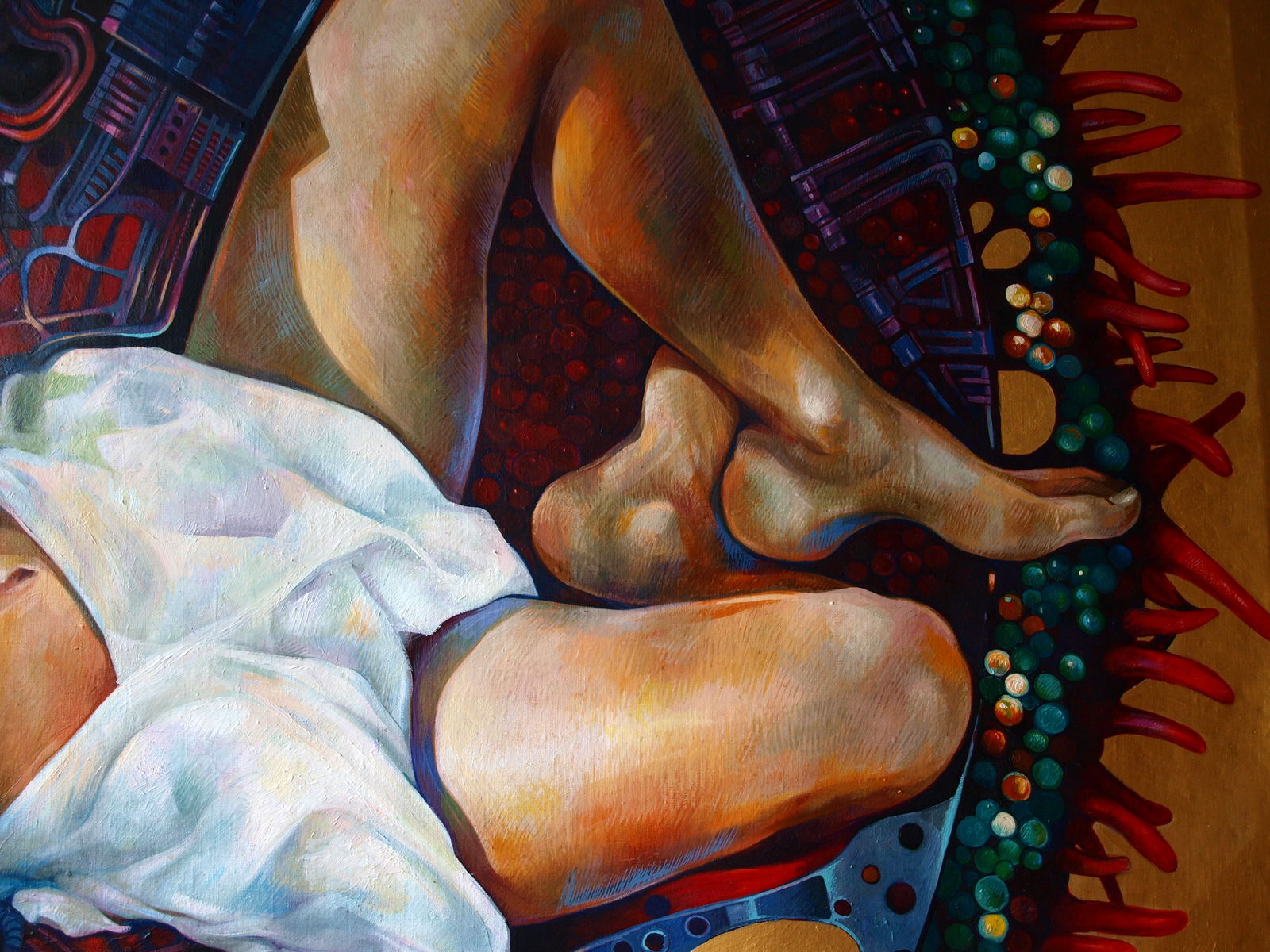 Oil painting Overcoming the Singularity Konsta G. Amelinn - 6