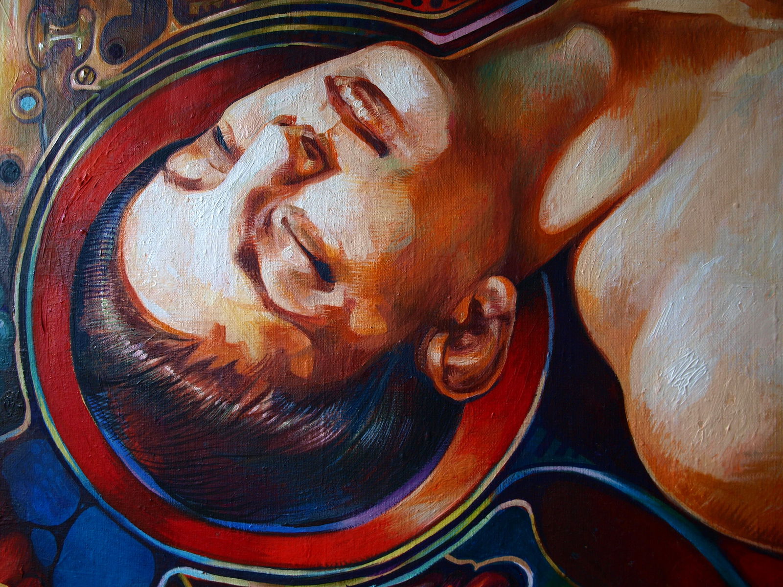 Oil painting Overcoming the Singularity Konsta G. Amelinn - 7