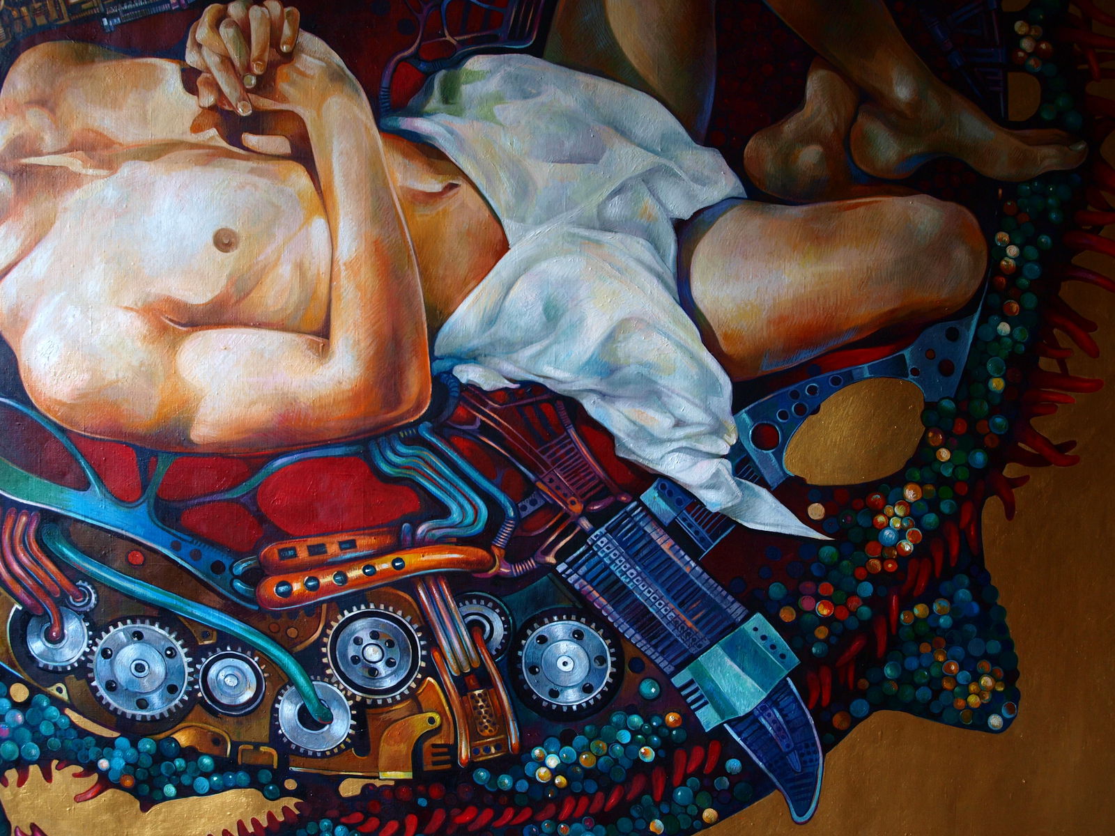 Oil painting Overcoming the Singularity Konsta G. Amelinn - 8