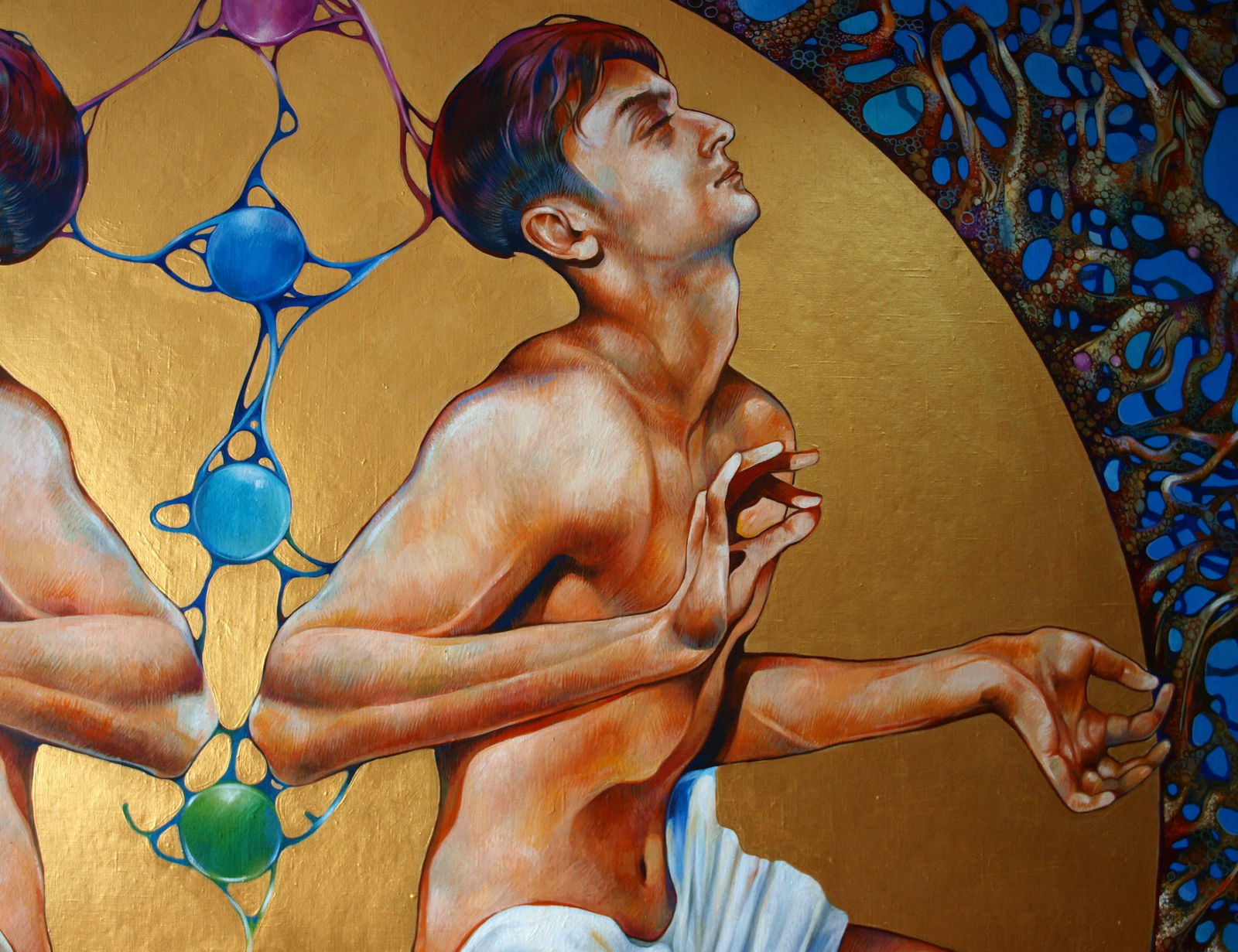 Oil painting Merger of two moons Konsta G. Amelinn - 4