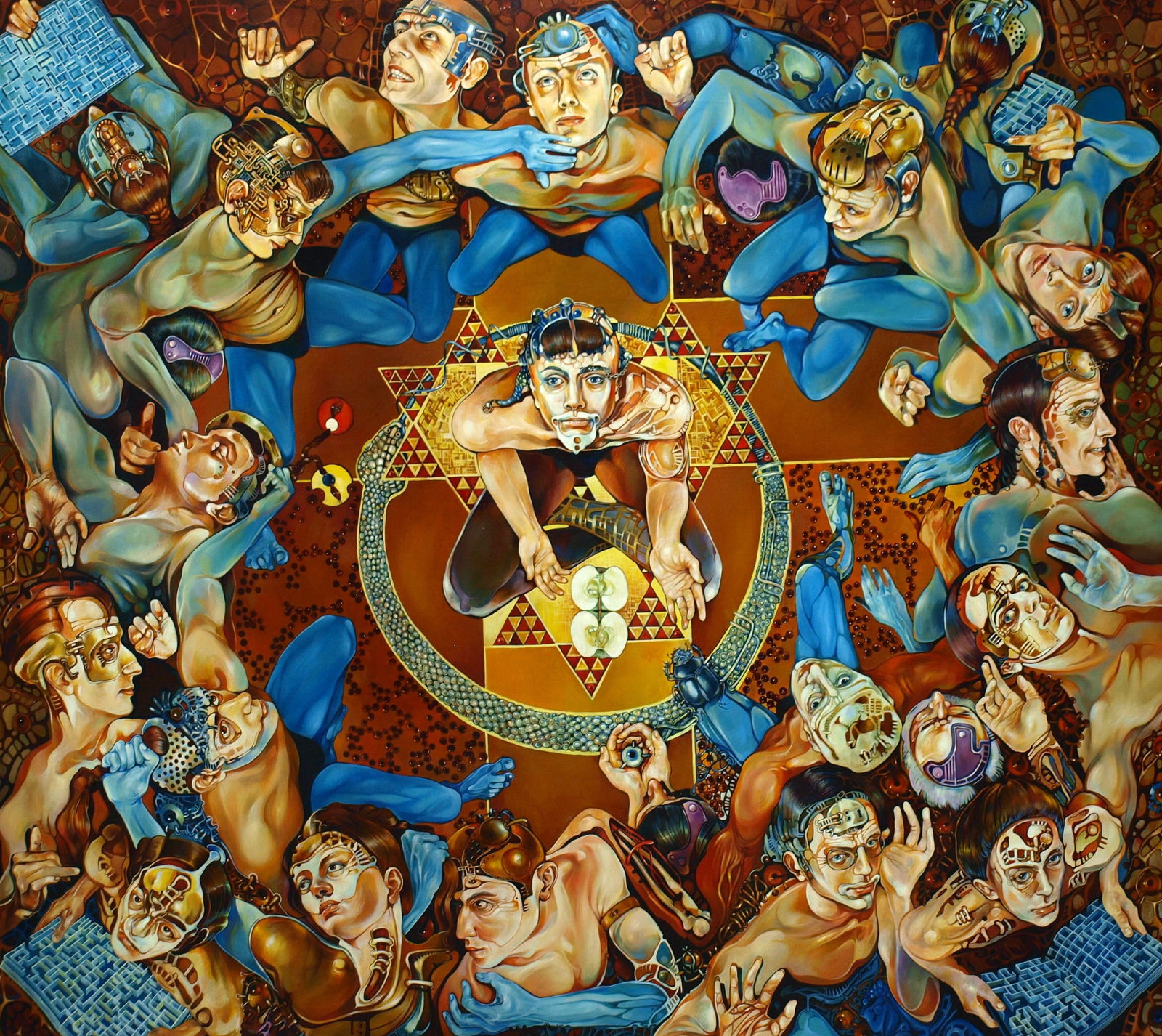 Oil painting Creation in Act II Konsta G. Amelinn: Title: Oil painting Creation in Act II Konsta G. Amelinn Description: 29KONS Painter: Konsta G. Amelinn Size: 180x220 cm/70.86x86.61 inches Components: oil, canvas Original painting CONDITION: 