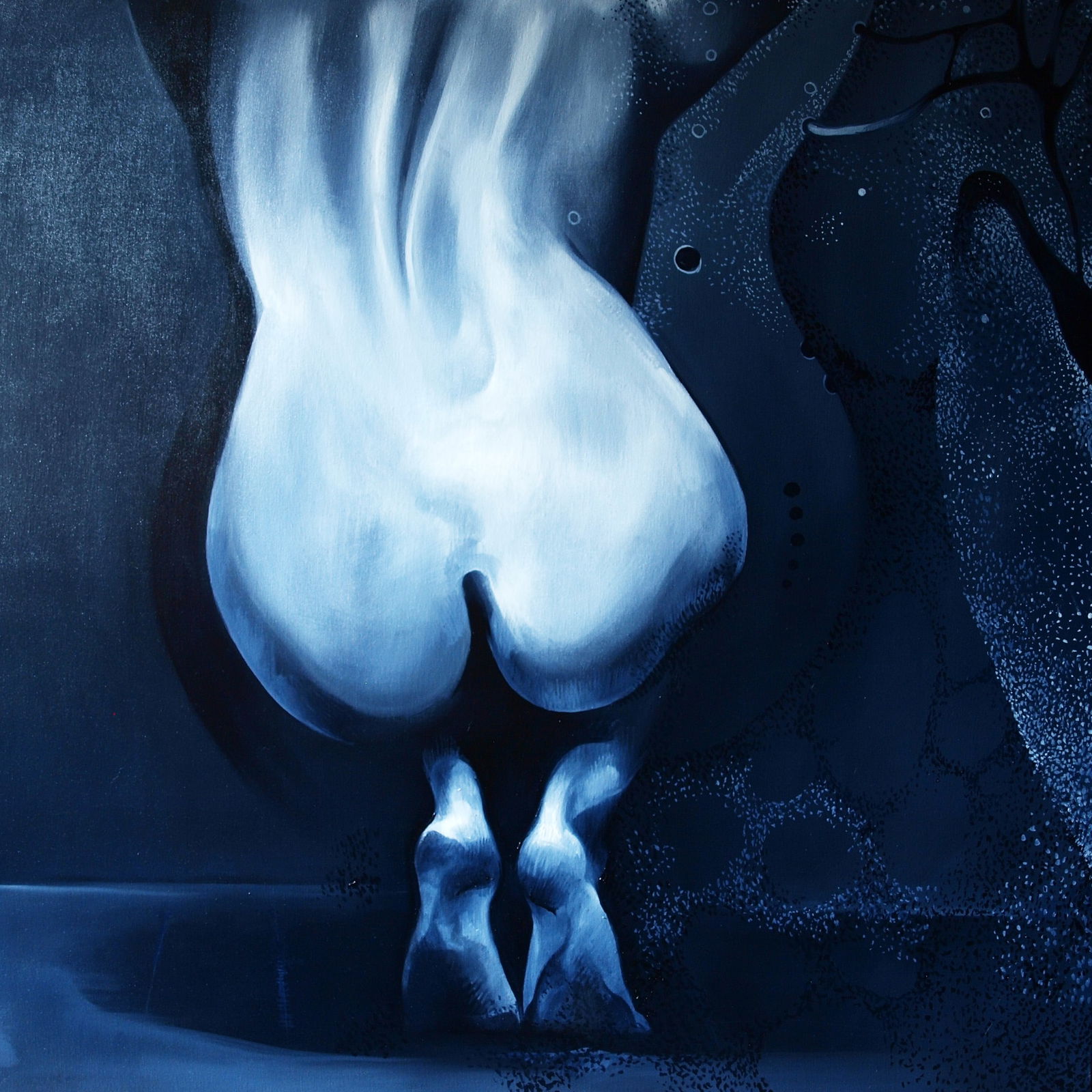 Oil painting Alone Konsta G. Amelinn: Title: Oil painting Alone Konsta G. Amelinn Description: 39KONS Painter: Konsta G. Amelinn Size: 100x100 cm/39.37x39.37 inches Components: oil, canvas Original painting - for nine paintings -