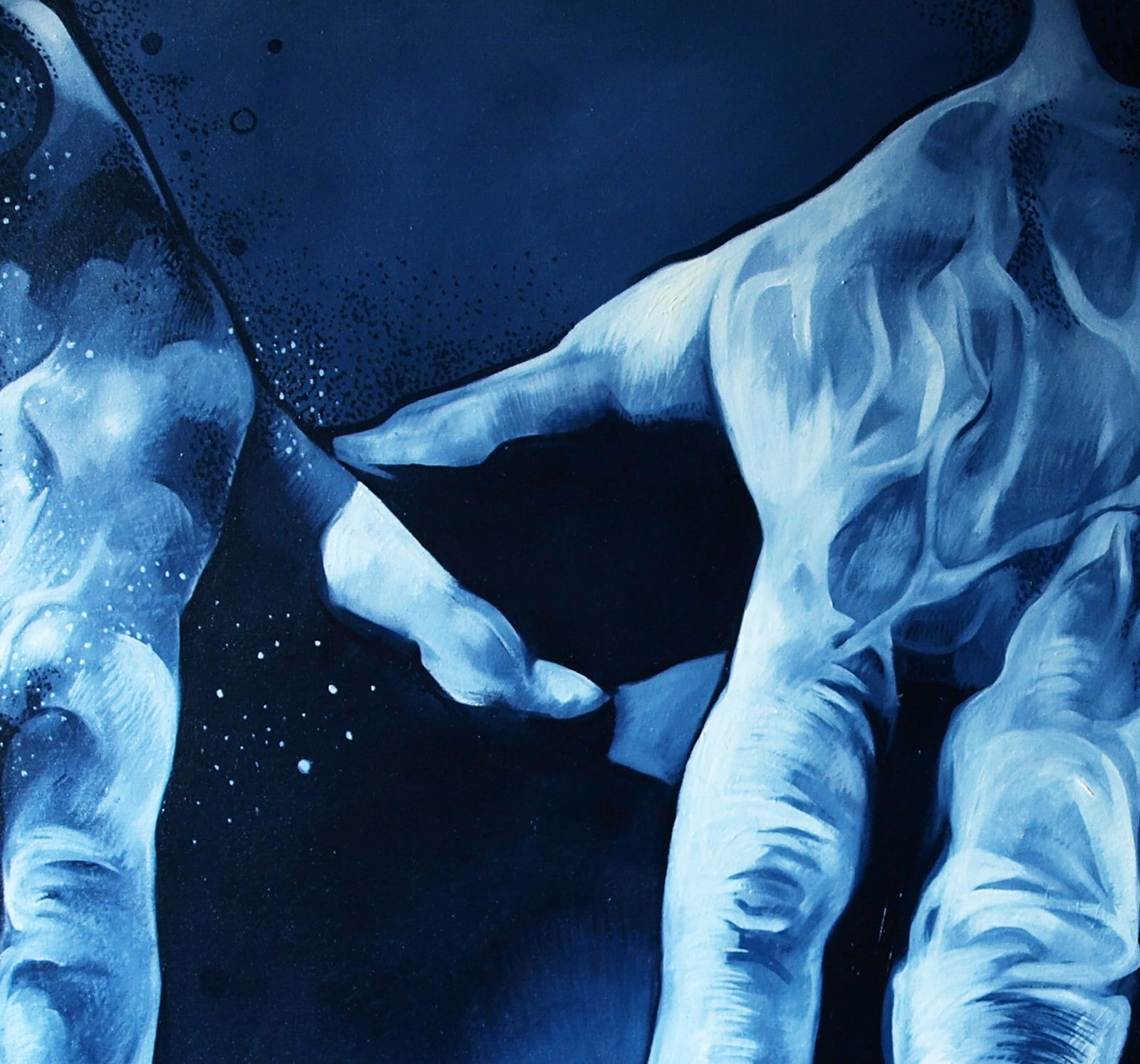 Oil painting Strong arms Konsta G. Amelinn - 2