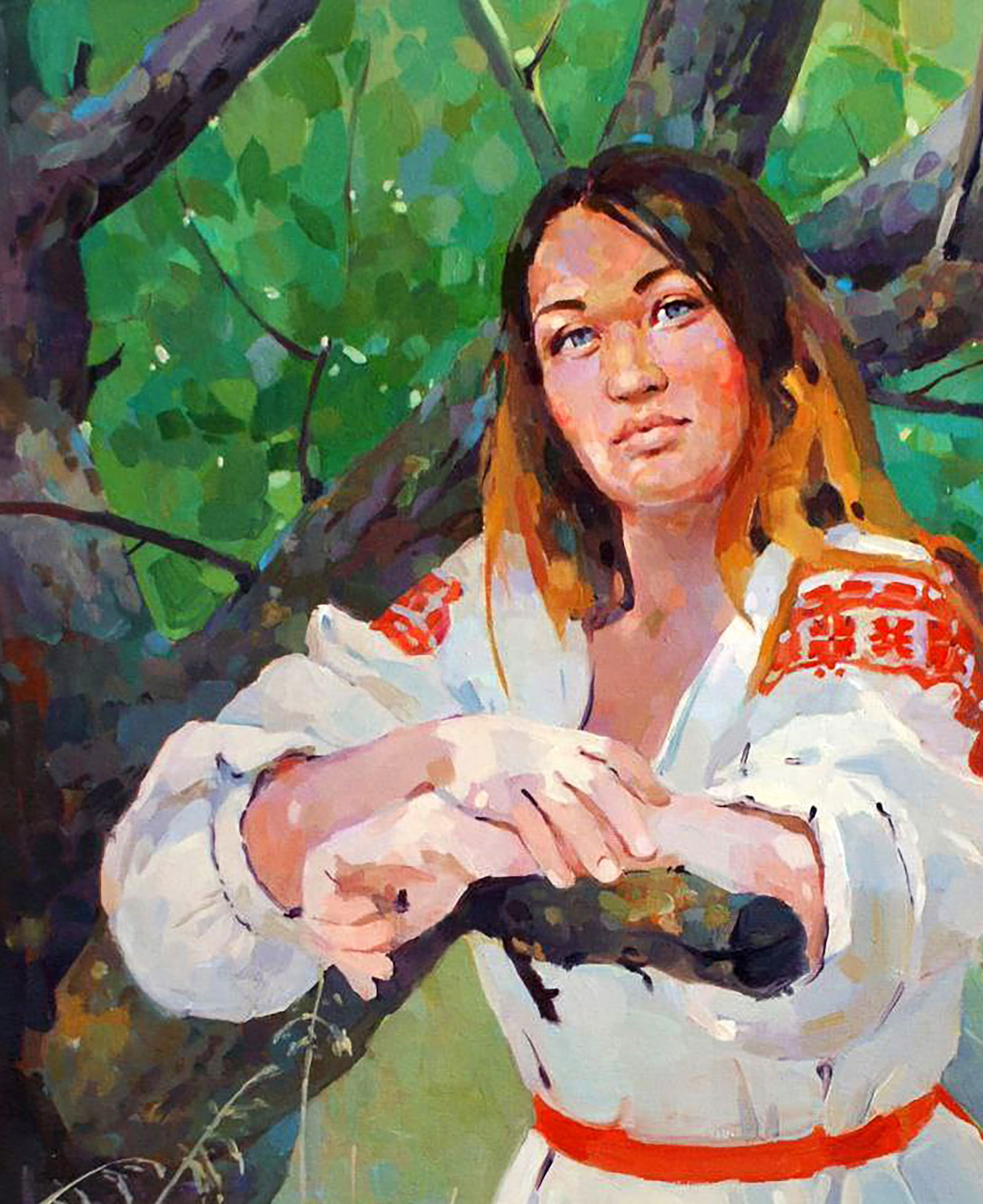 Oil painting Apricots in the shade Anastasia Yaroshevich - 2