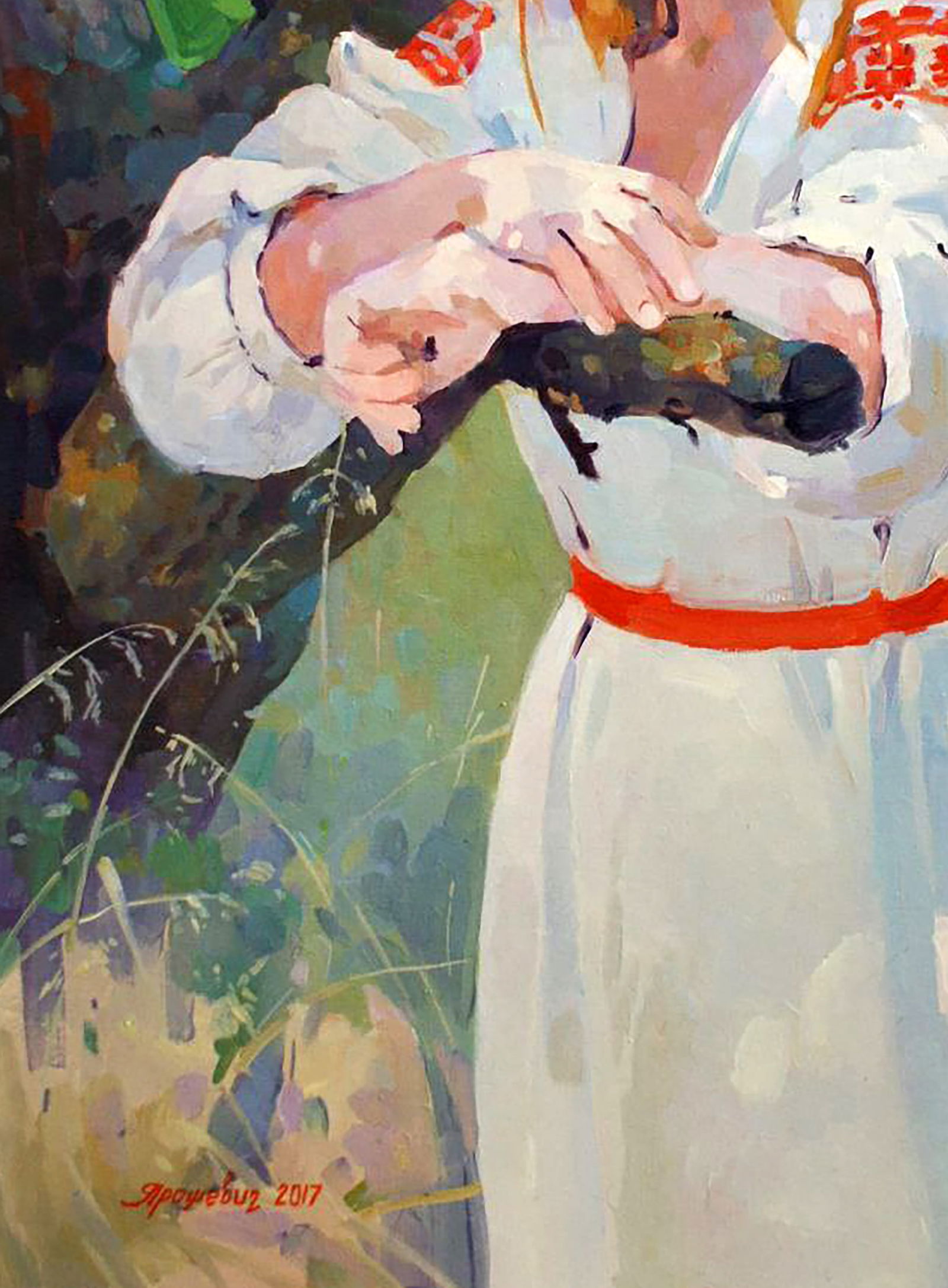 Oil painting Apricots in the shade Anastasia Yaroshevich - 4