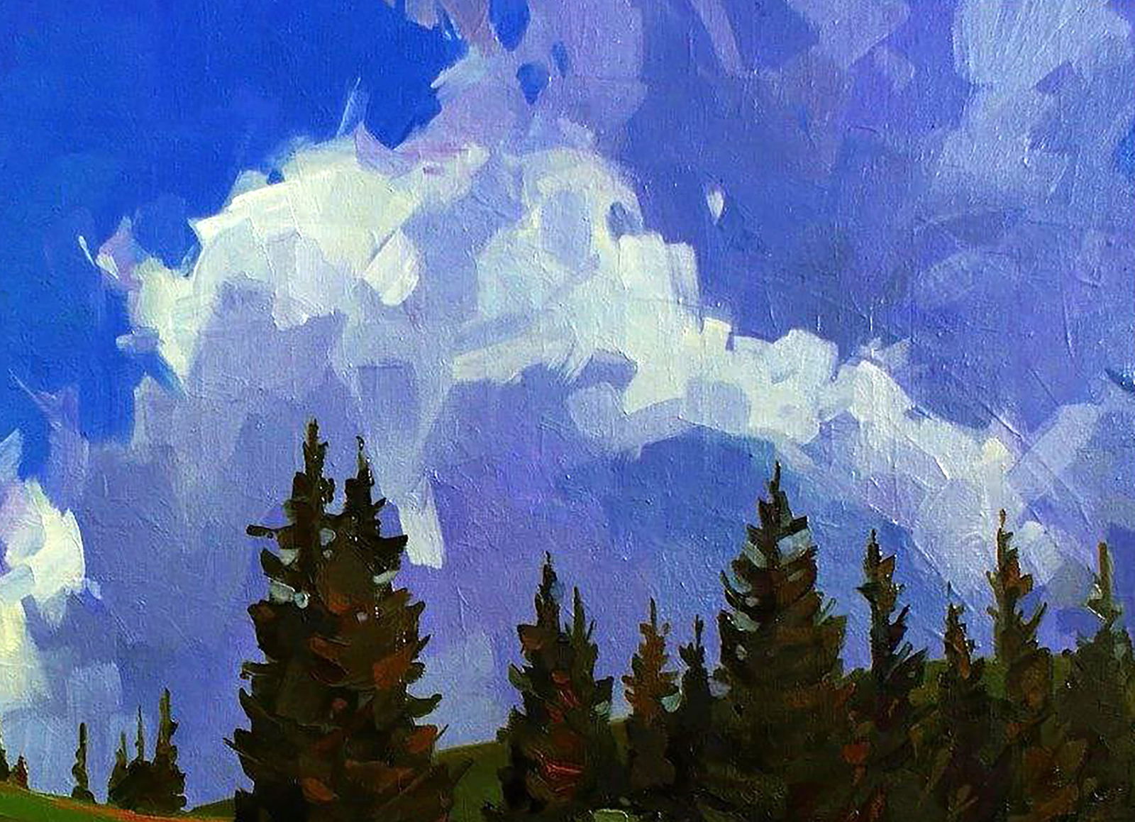Oil painting In mountain forests Anastasia Yaroshevich - 3