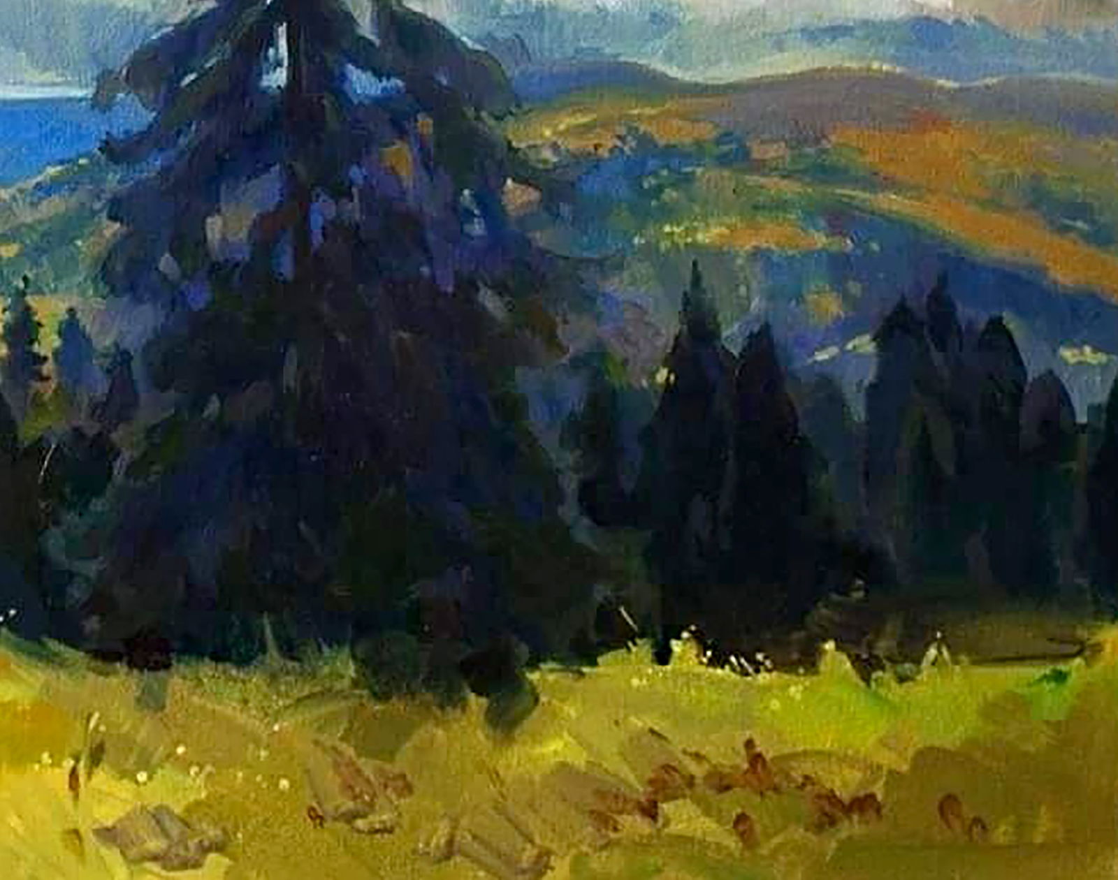 Oil painting September in the mountains Anastasia Yaroshevich - 5