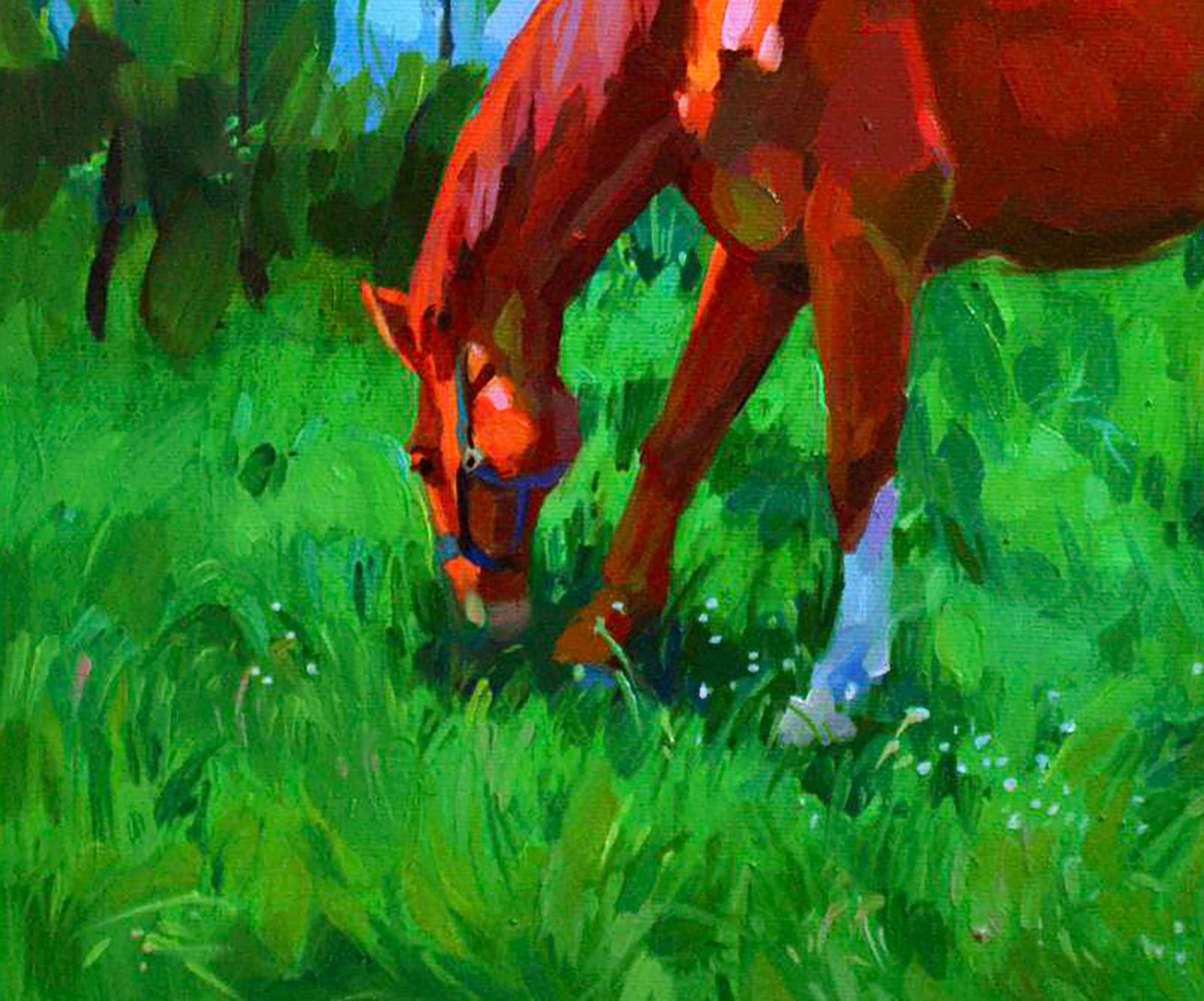 Oil painting Out to pasture Anastasia Yaroshevich - 4