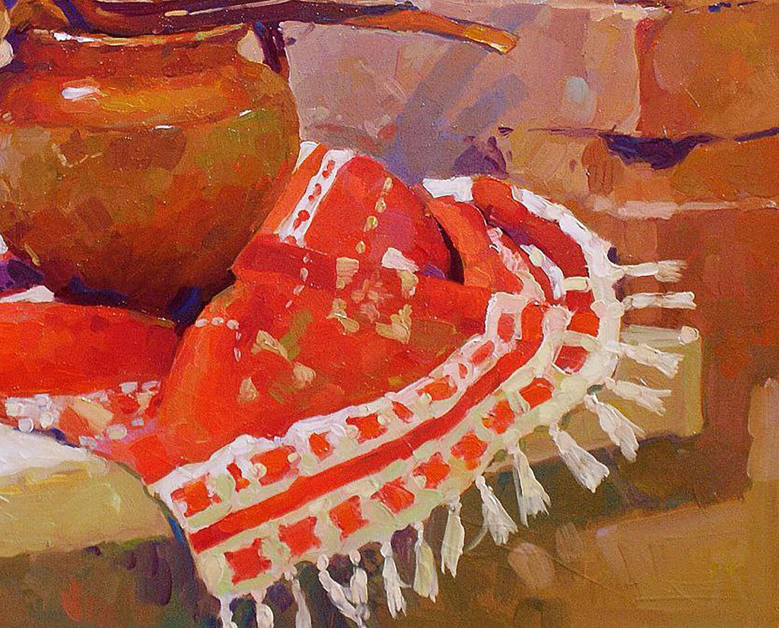 Oil painting Still life with dry sunflowers Anastasia Yaroshevich - 5