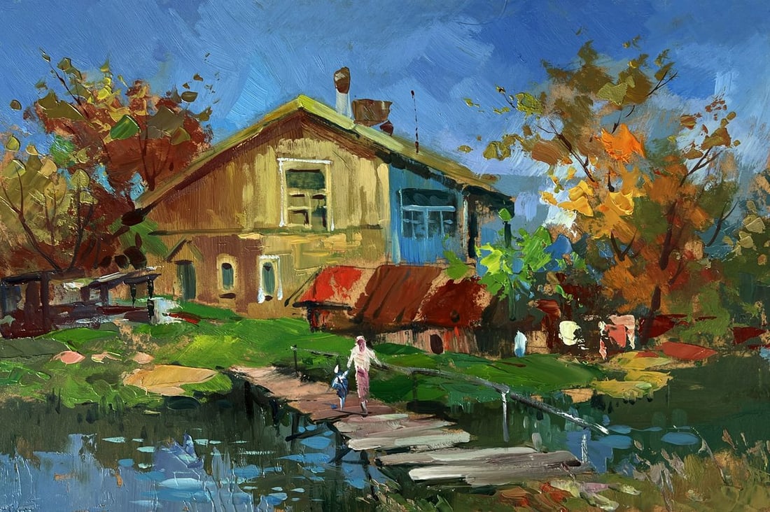 Oil painting The Road Home Yuriy Suprunchuk - 3