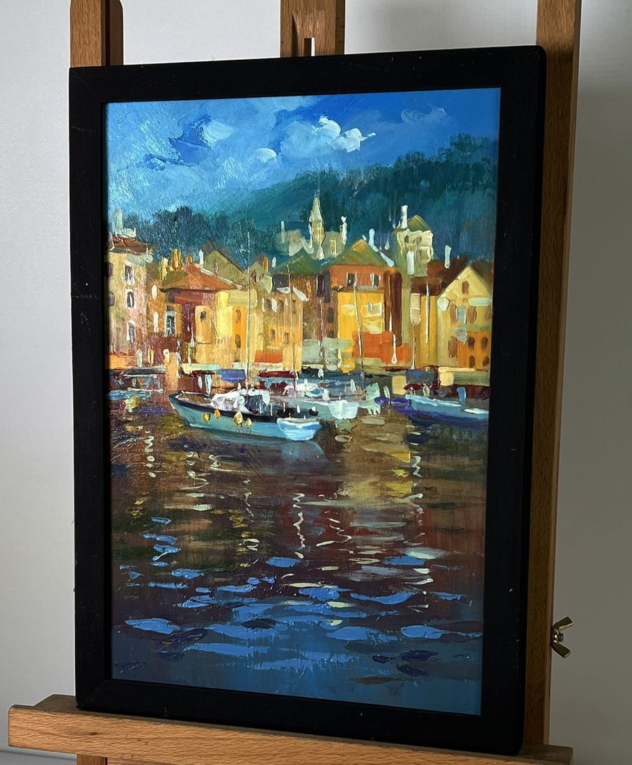 Oil painting Golden City Embankment Yuriy Suprunchuk - 2
