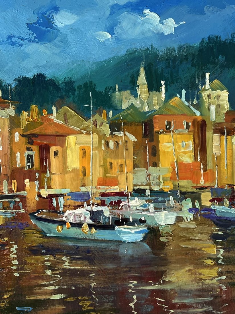 Oil painting Golden City Embankment Yuriy Suprunchuk - 4