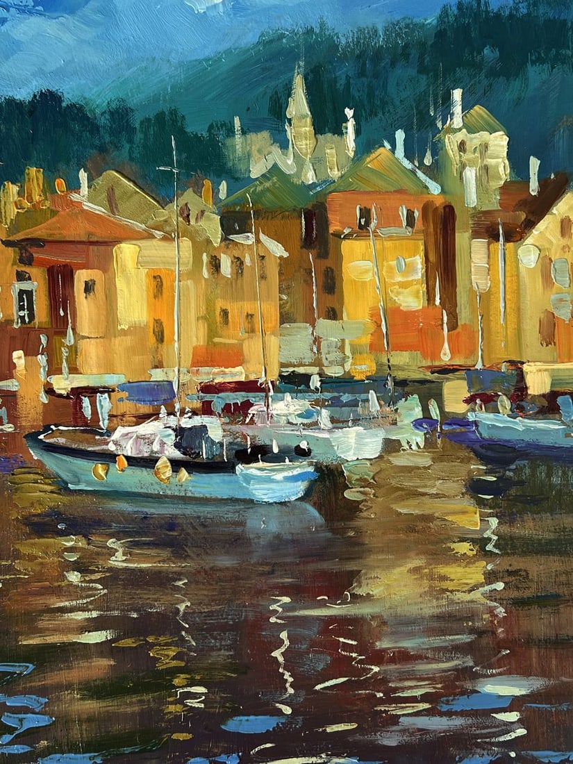 Oil painting Golden City Embankment Yuriy Suprunchuk - 7