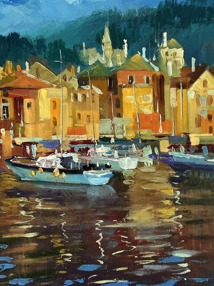 Oil painting Golden City Embankment Yuriy Suprunchuk - 8