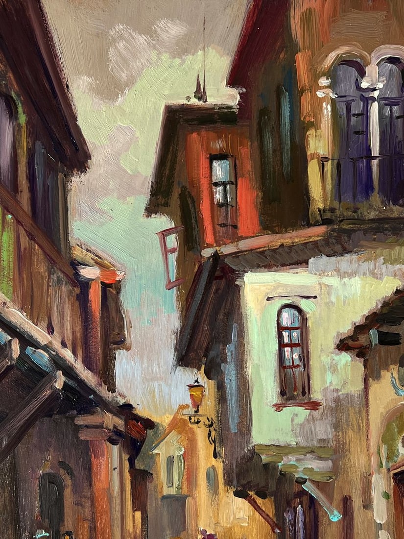 Oil painting Old Town Street Yuriy Suprunchuk - 4