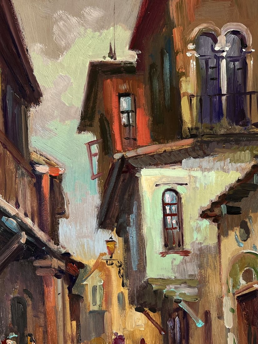 Oil painting Old Town Street Yuriy Suprunchuk - 5