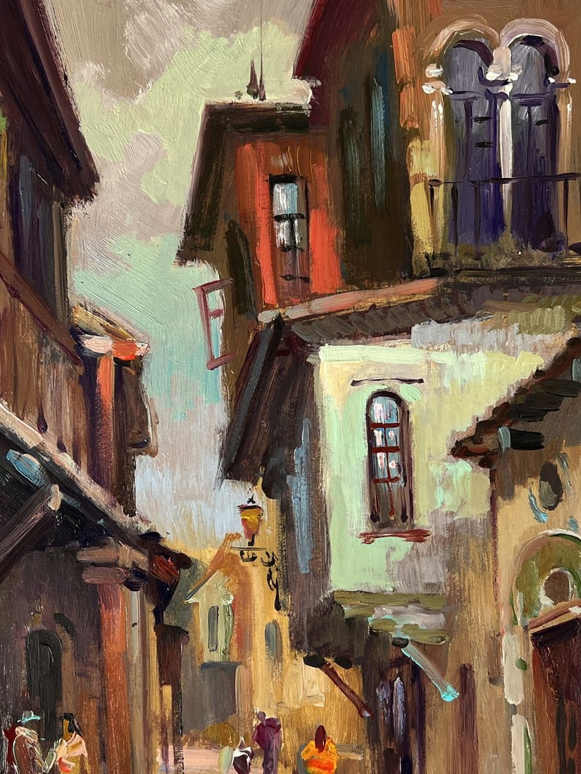 Oil painting Old Town Street Yuriy Suprunchuk - 7