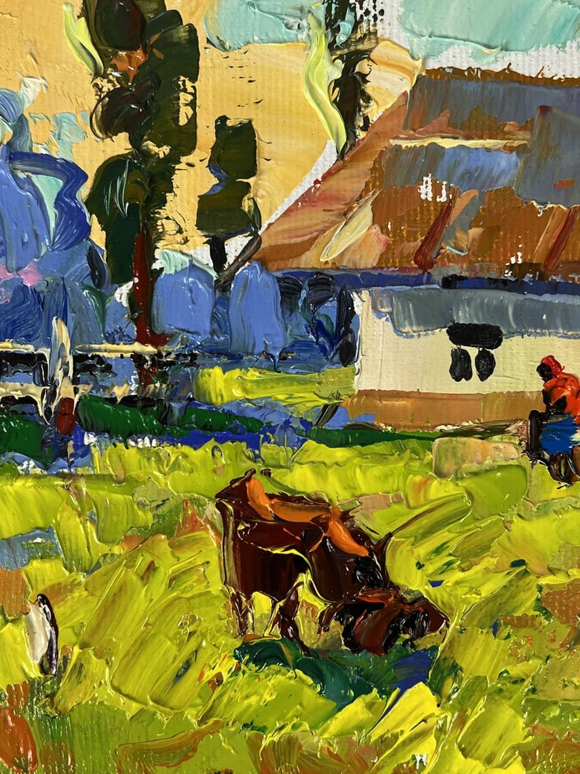 Oil painting Village courtyard Oleksiy Ivanyuk - 5