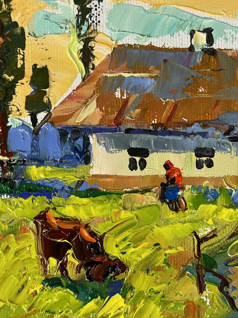 Oil painting Village courtyard Oleksiy Ivanyuk - 6