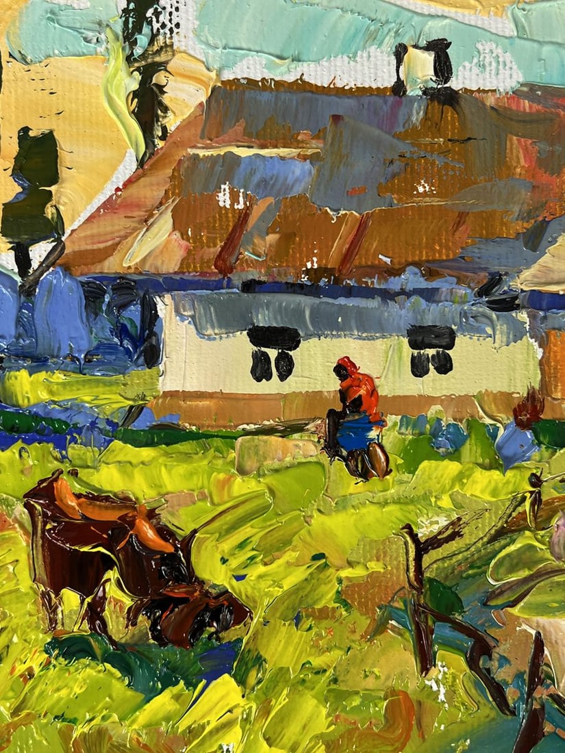 Oil painting Village courtyard Oleksiy Ivanyuk - 7