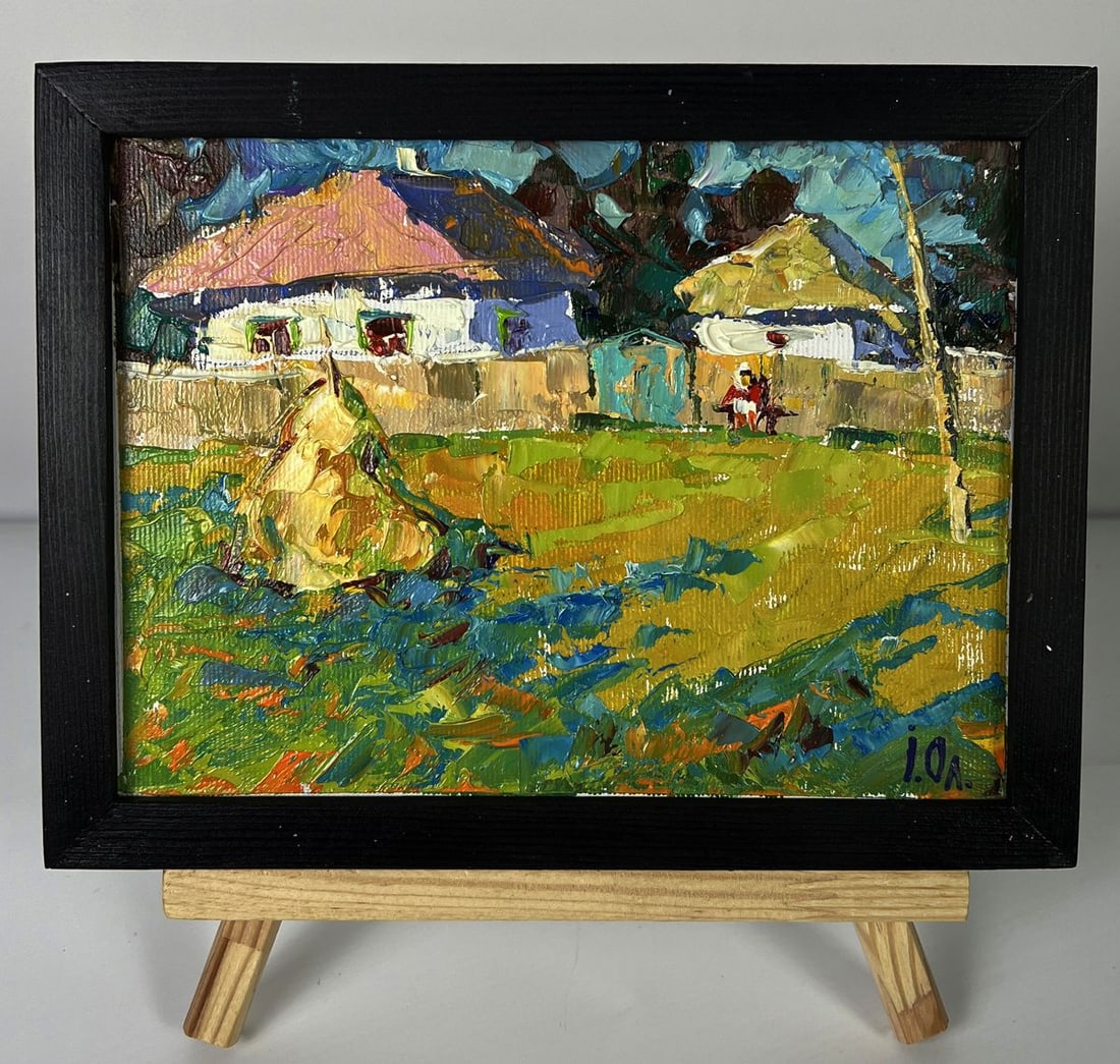 Oil painting Midday in the Village Oleksiy Ivanyuk (1 of 11)