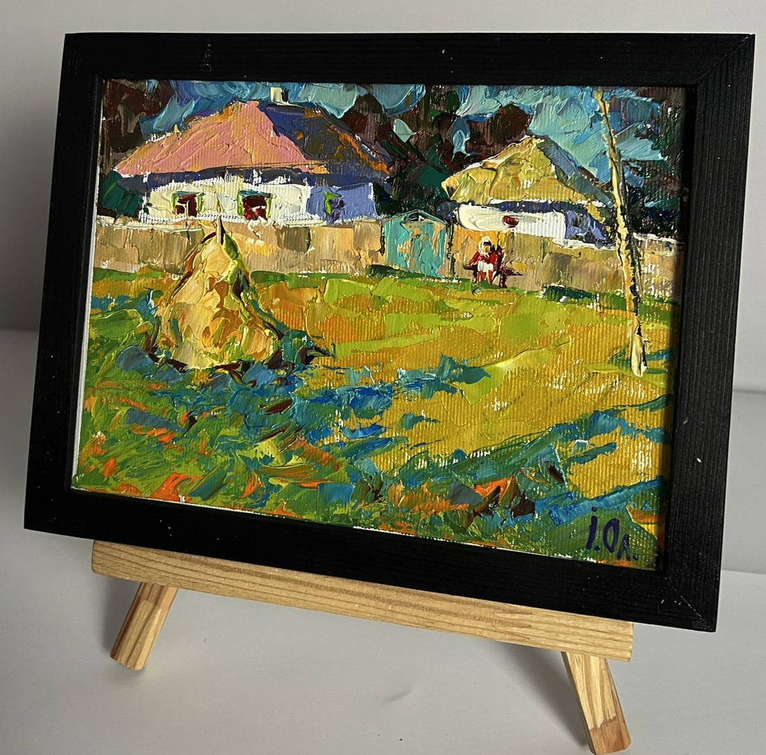 Oil painting Midday in the Village Oleksiy Ivanyuk - 2