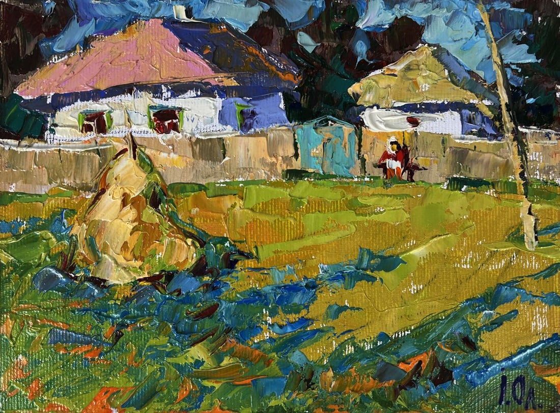 Oil painting Midday in the Village Oleksiy Ivanyuk - 3