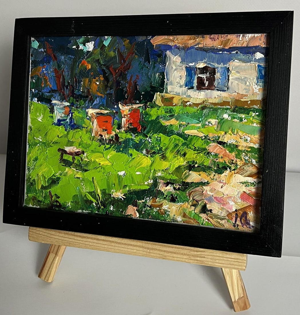 Oil painting Sunny Courtyard Oleksiy Ivanyuk - 2