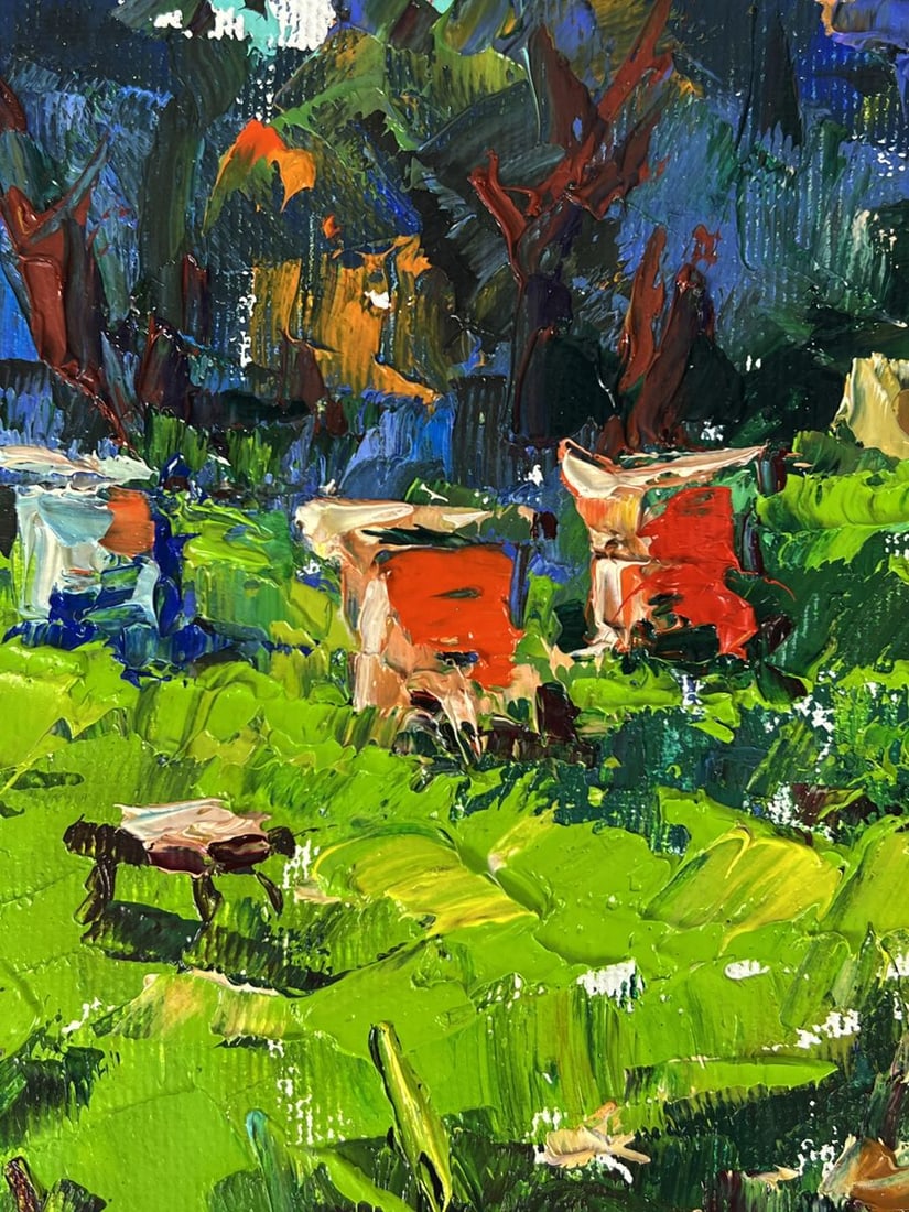 Oil painting Sunny Courtyard Oleksiy Ivanyuk - 4