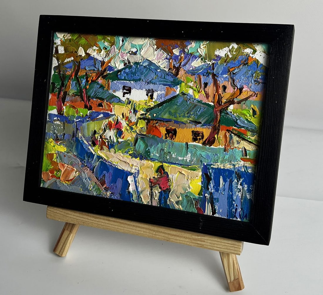 Oil painting Village Festival Oleksiy Ivanyuk - 2