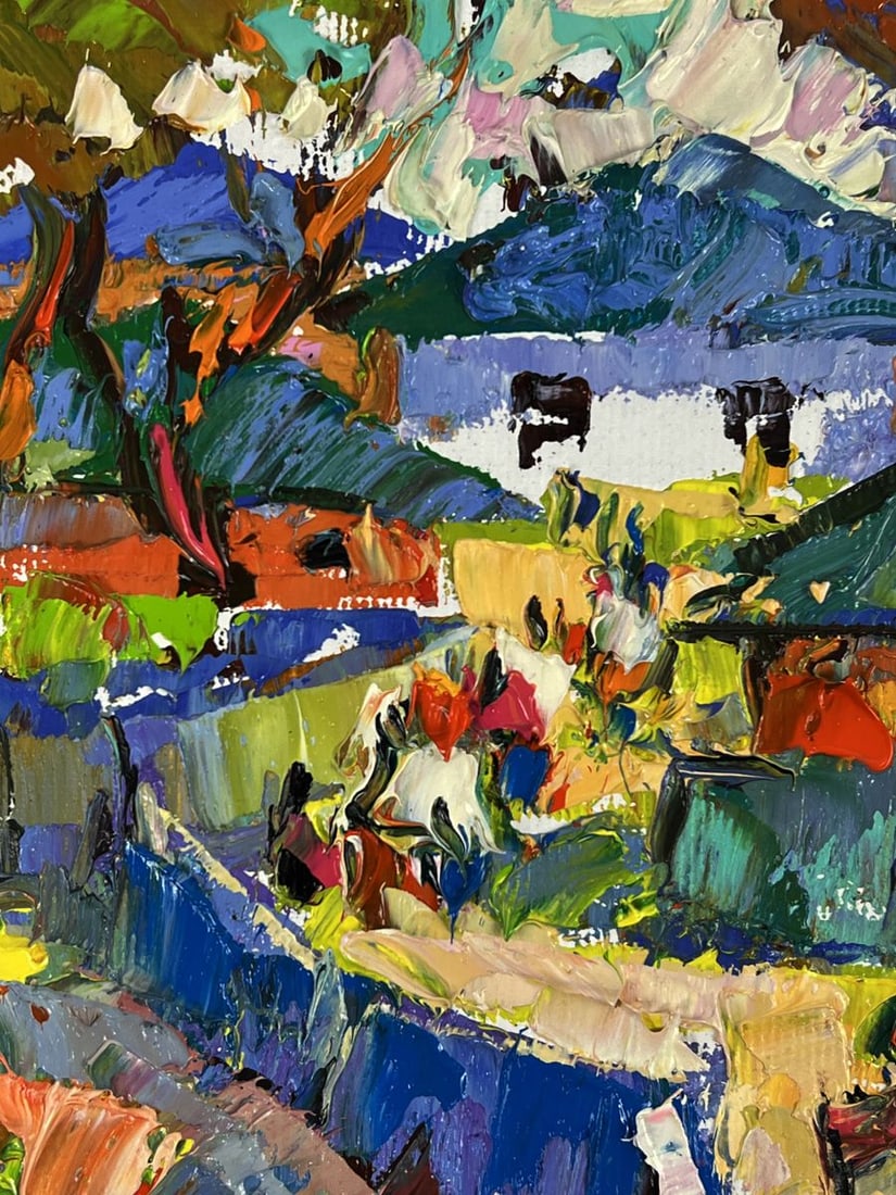 Oil painting Village Festival Oleksiy Ivanyuk - 4