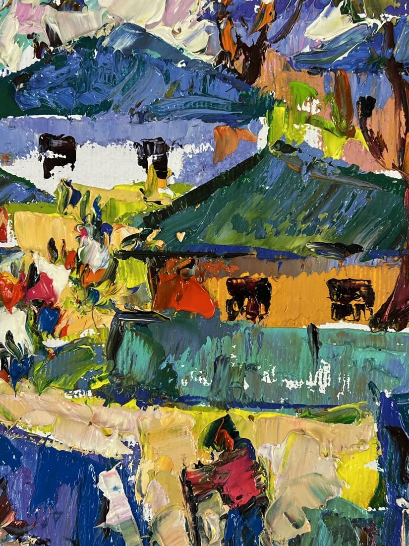 Oil painting Village Festival Oleksiy Ivanyuk - 7