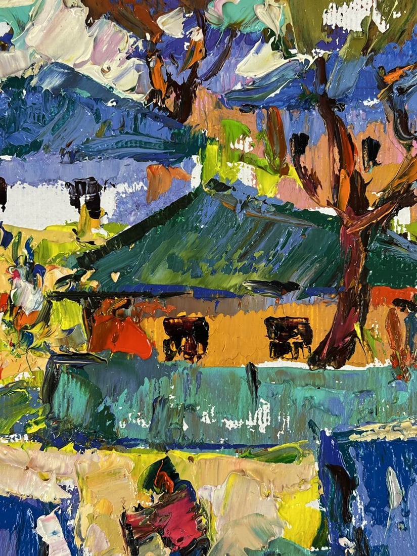 Oil painting Village Festival Oleksiy Ivanyuk - 8