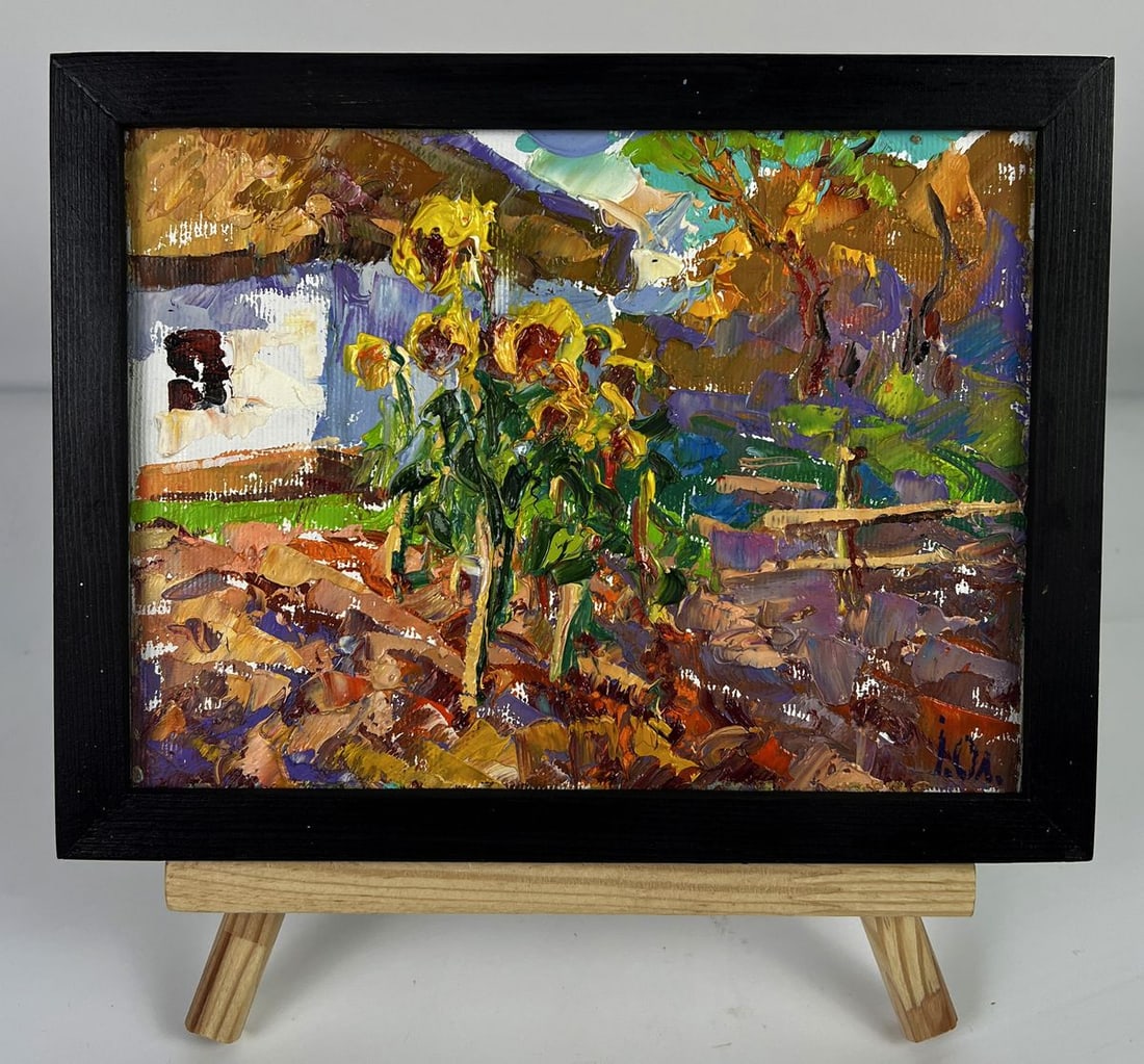Oil painting Summer day in the village Oleksiy Ivanyuk (1 of 11)