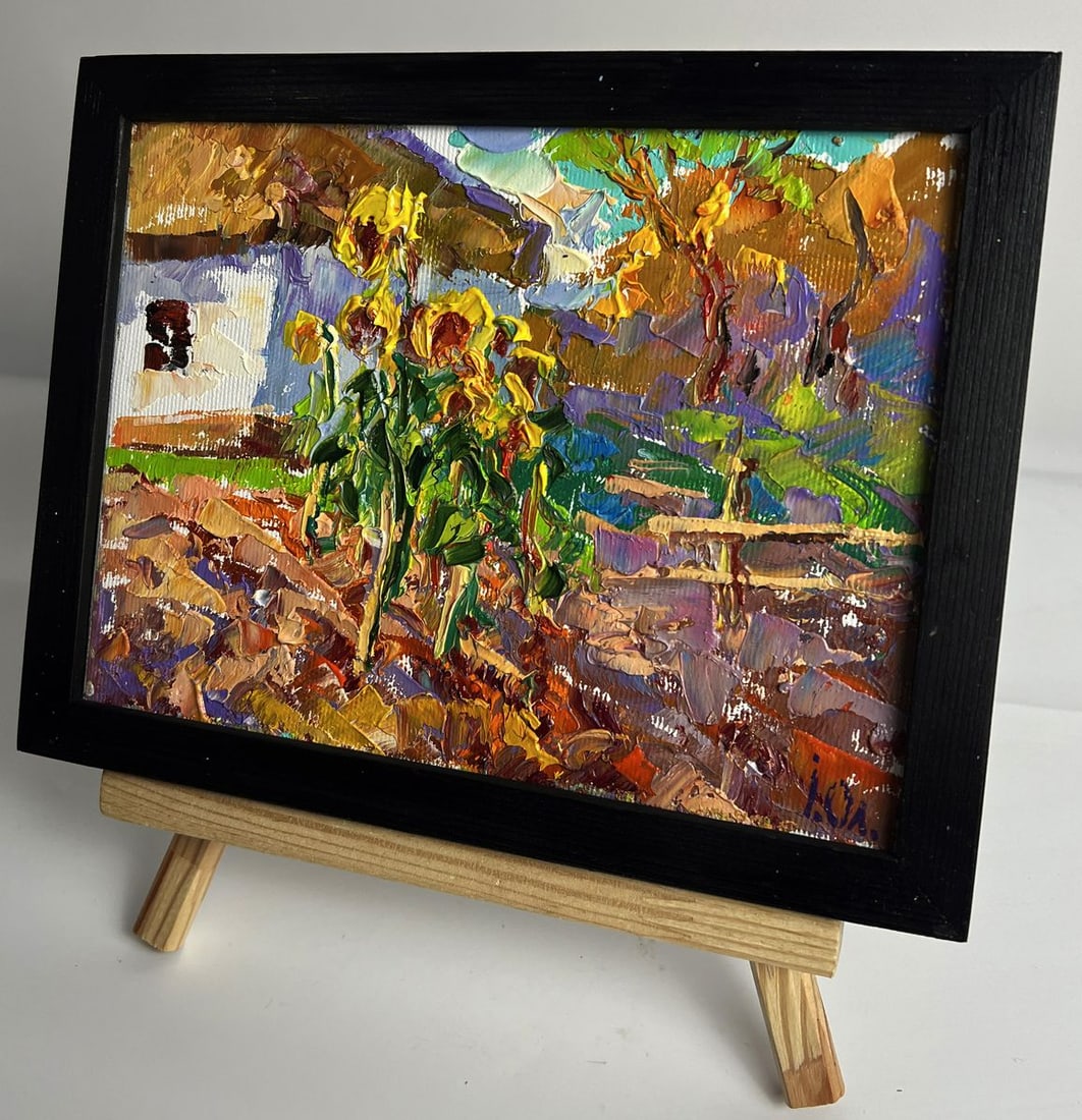 Oil painting Summer day in the village Oleksiy Ivanyuk - 2