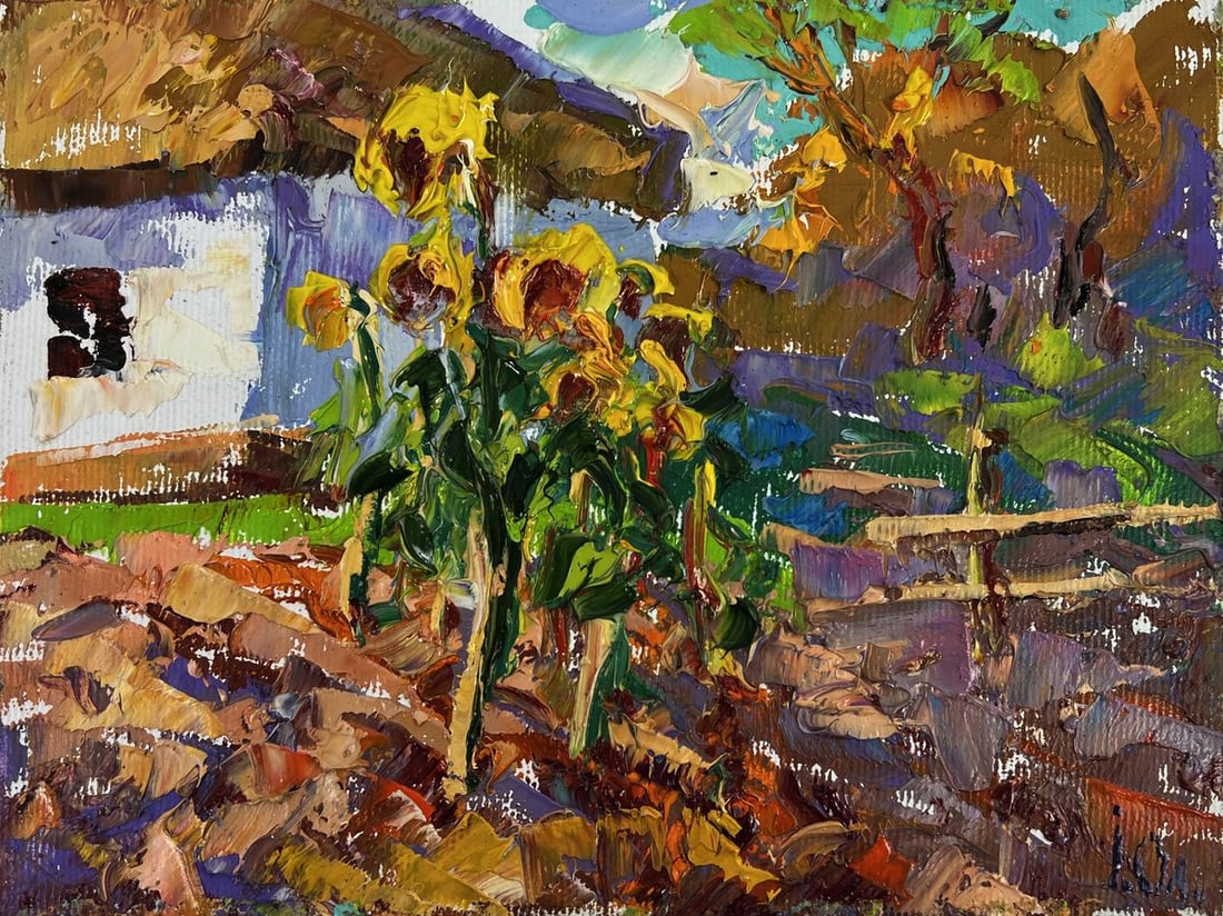 Oil painting Summer day in the village Oleksiy Ivanyuk - 3