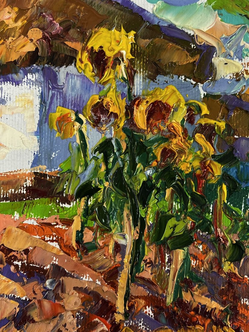 Oil painting Summer day in the village Oleksiy Ivanyuk - 4