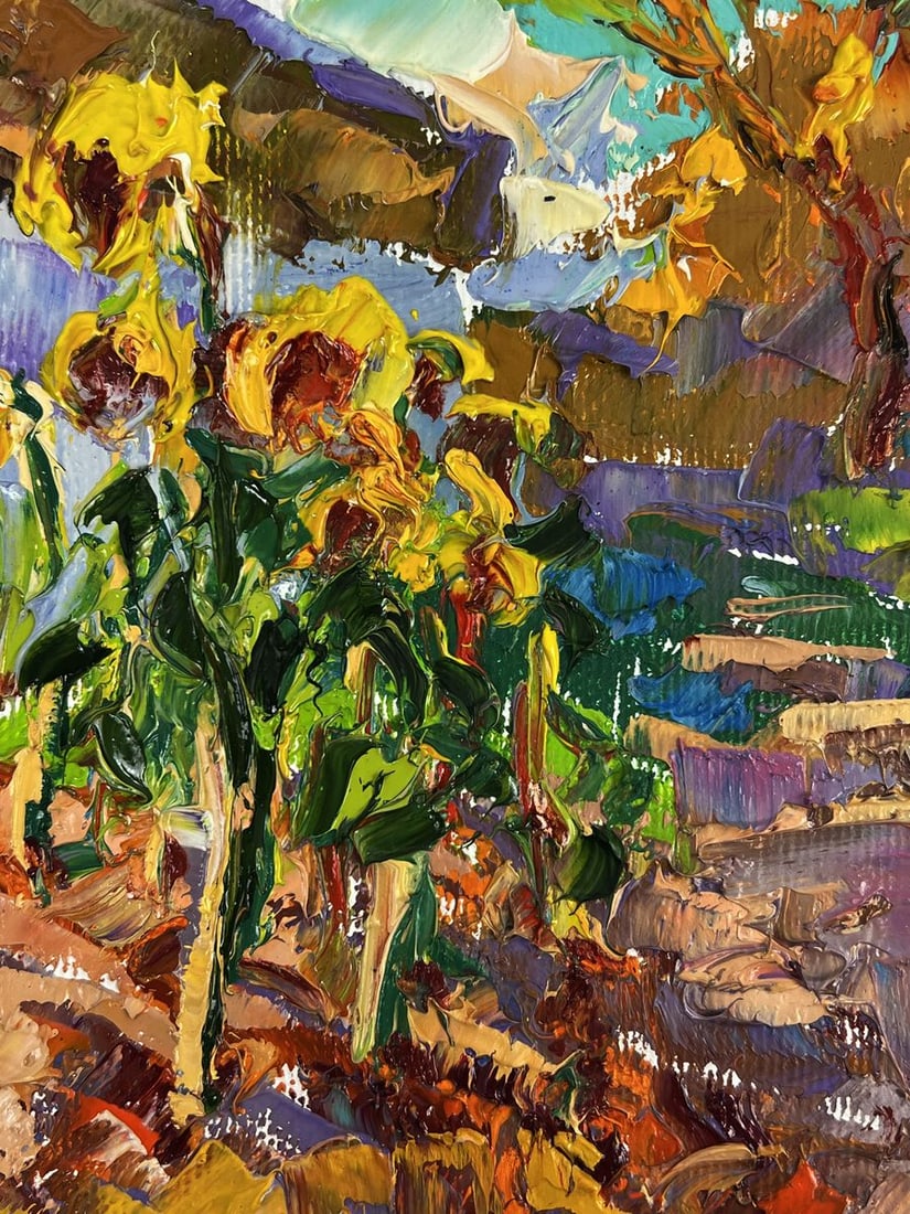 Oil painting Summer day in the village Oleksiy Ivanyuk - 6