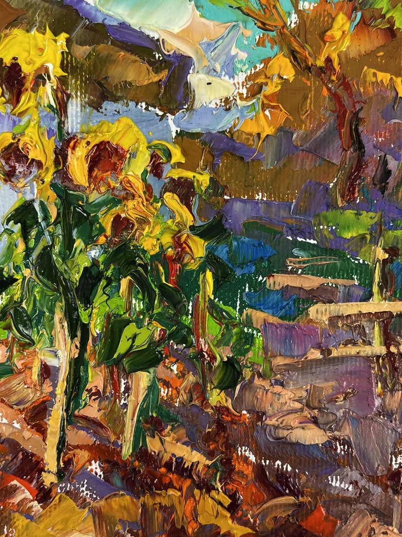 Oil painting Summer day in the village Oleksiy Ivanyuk - 7