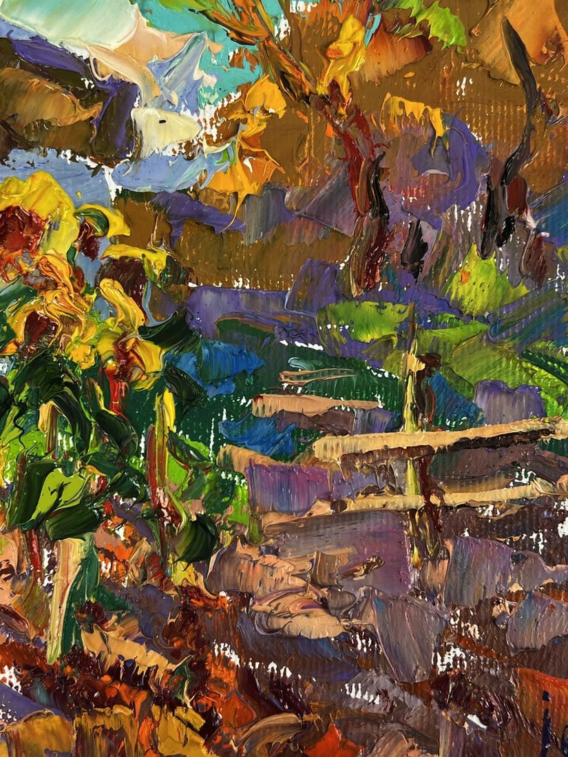 Oil painting Summer day in the village Oleksiy Ivanyuk - 8