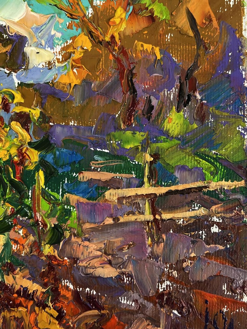 Oil painting Summer day in the village Oleksiy Ivanyuk - 9