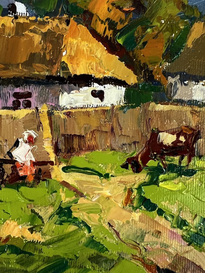 Oil painting Near the Yard Oleksiy Ivanyuk - 10