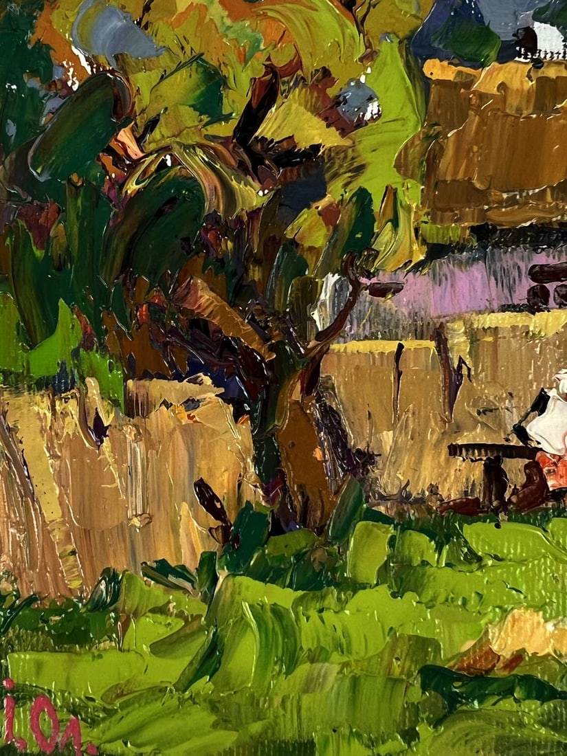 Oil painting Near the Yard Oleksiy Ivanyuk - 5