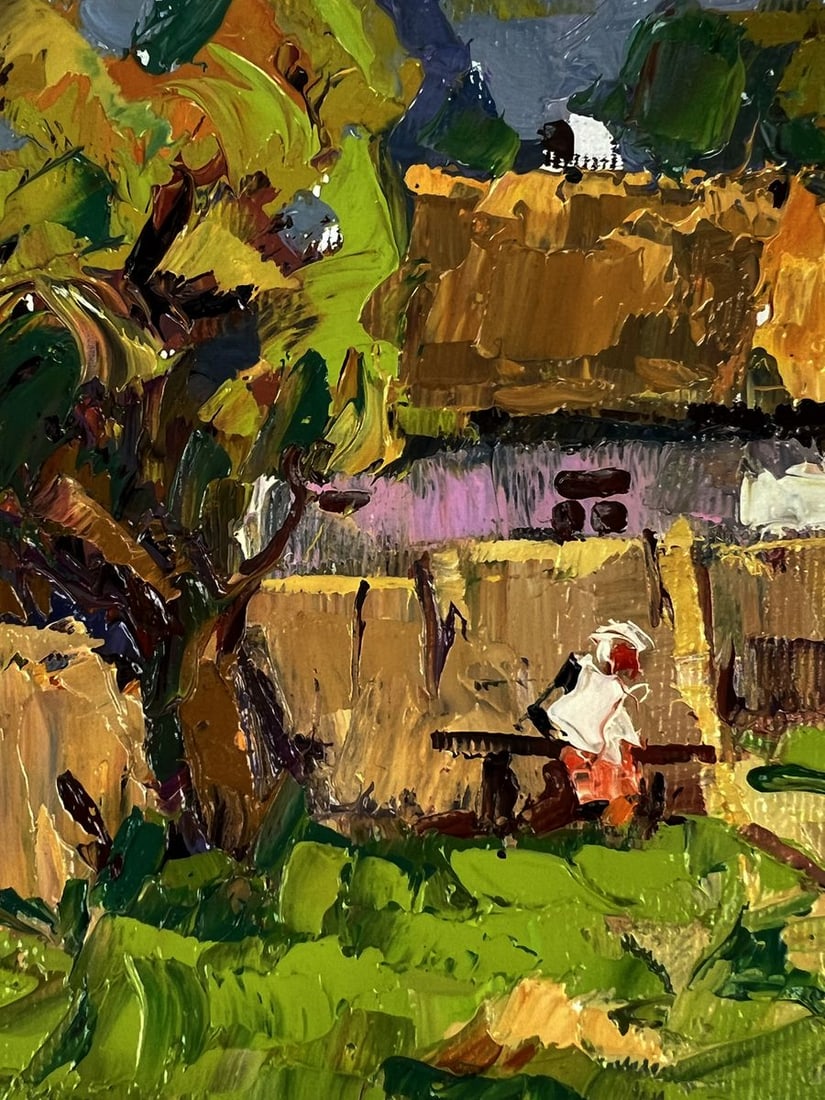 Oil painting Near the Yard Oleksiy Ivanyuk - 6