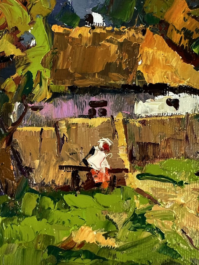 Oil painting Near the Yard Oleksiy Ivanyuk - 7