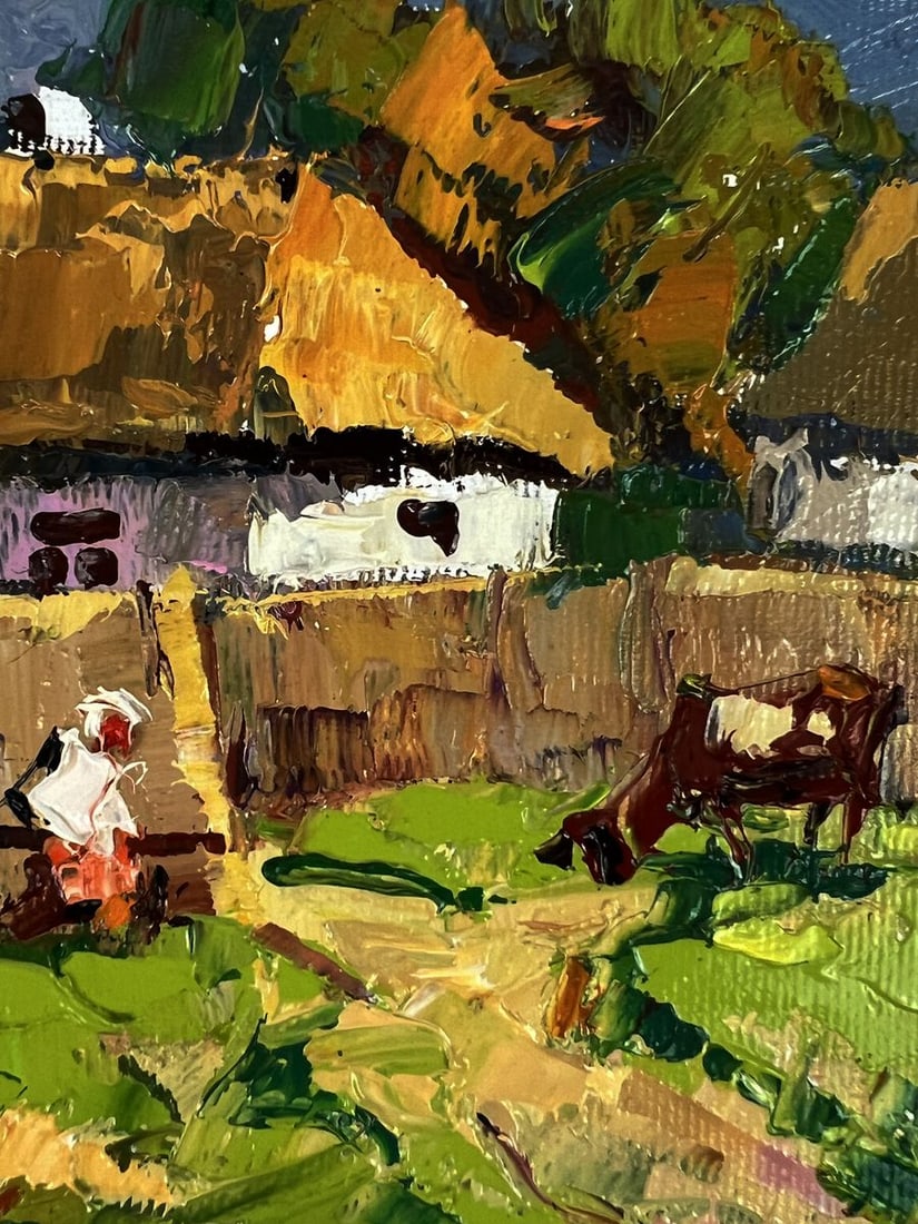 Oil painting Near the Yard Oleksiy Ivanyuk - 9