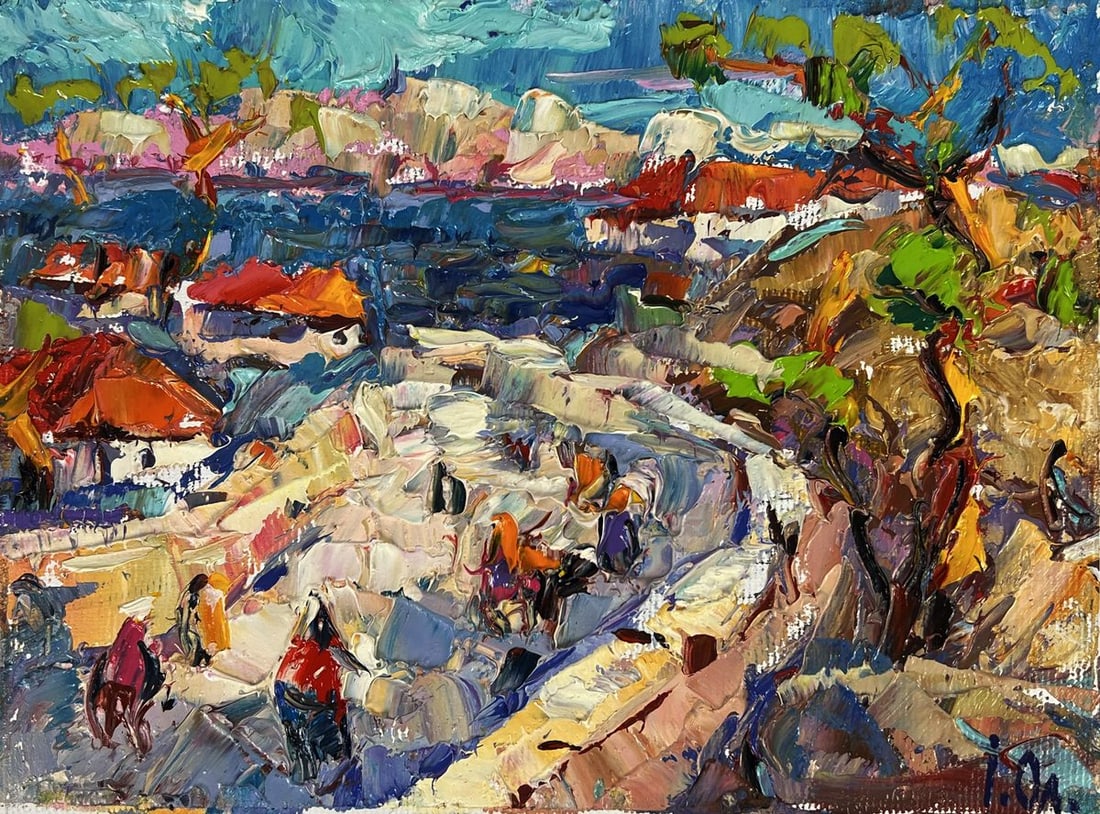 Oil painting The Road to the Sea Oleksiy Ivanyuk - 3