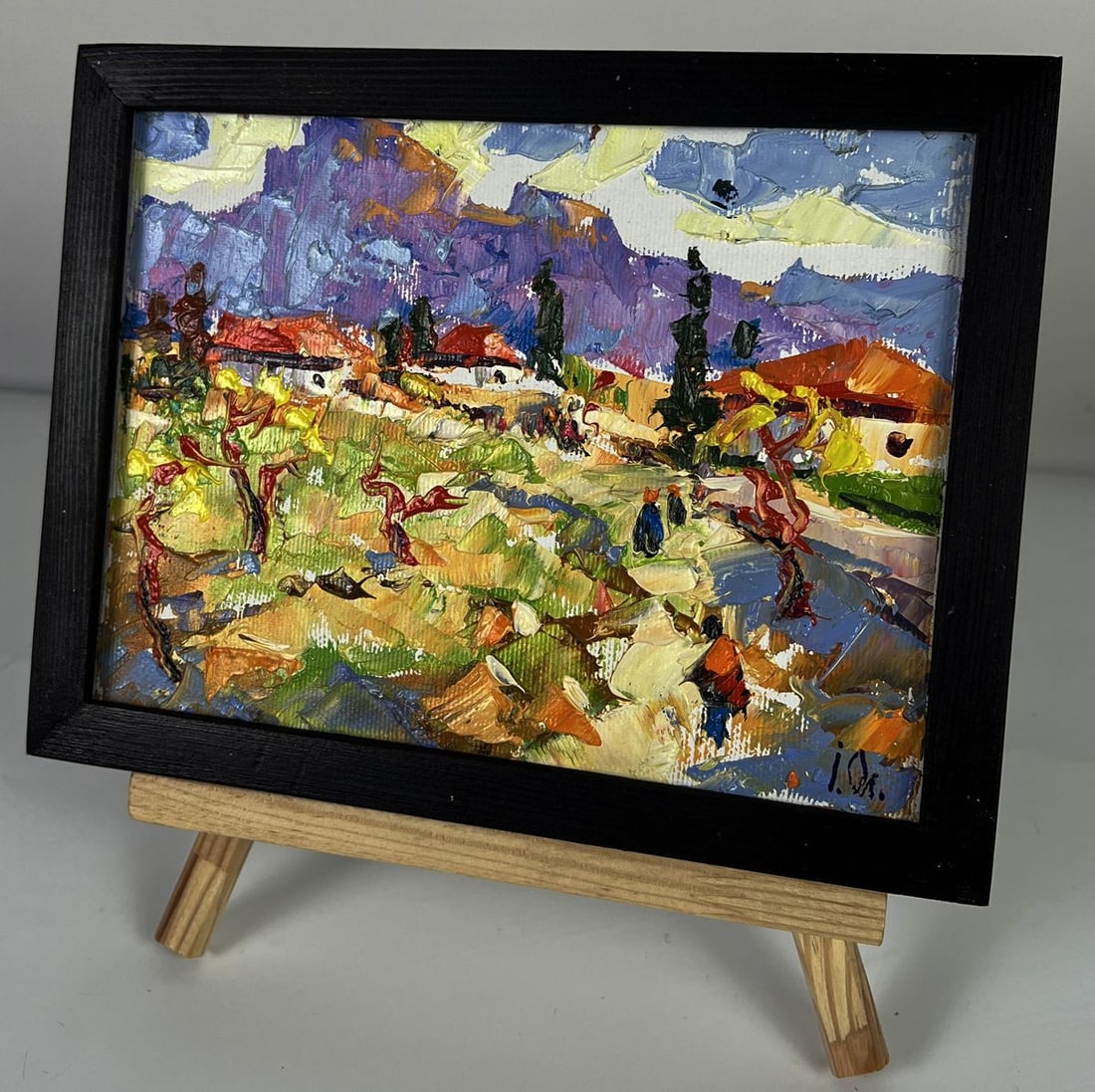 Oil painting A village by the river Oleksiy Ivanyuk - 2