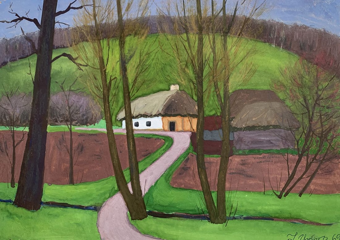 Oil painting Silence in the village Ivan Tsyupka (1 of 9)